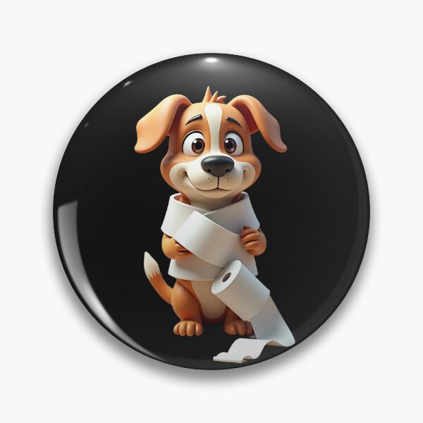 Item preview, Mischievous Dog with Toilet Paper designed and sold by eliteandhonor.