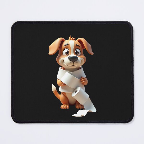 Item preview, Mischievous Dog with Toilet Paper designed and sold by eliteandhonor.