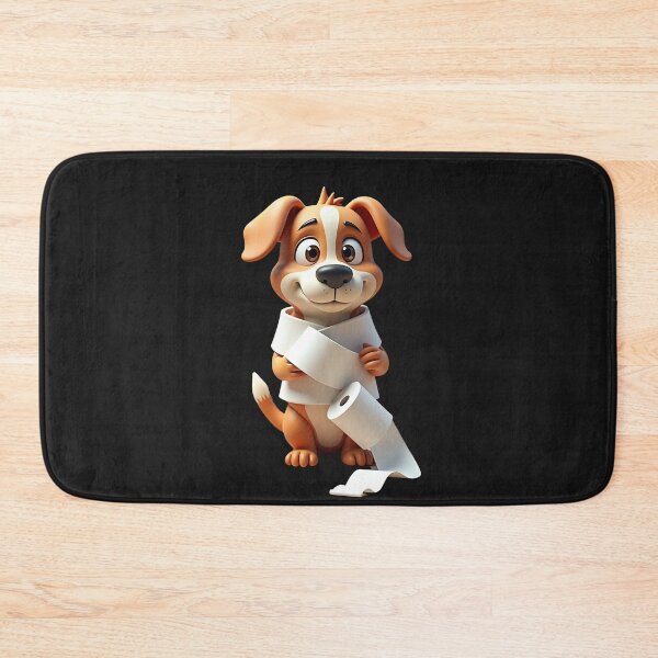 Item preview, Mischievous Dog with Toilet Paper designed and sold by eliteandhonor.
