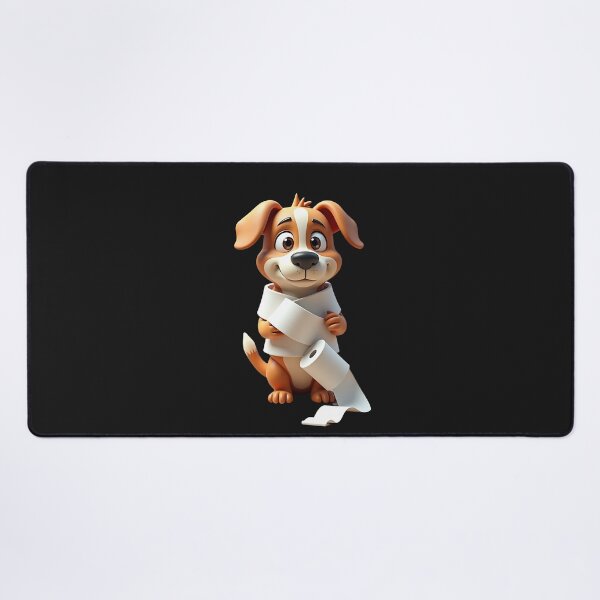 Item preview, Mischievous Dog with Toilet Paper designed and sold by eliteandhonor.