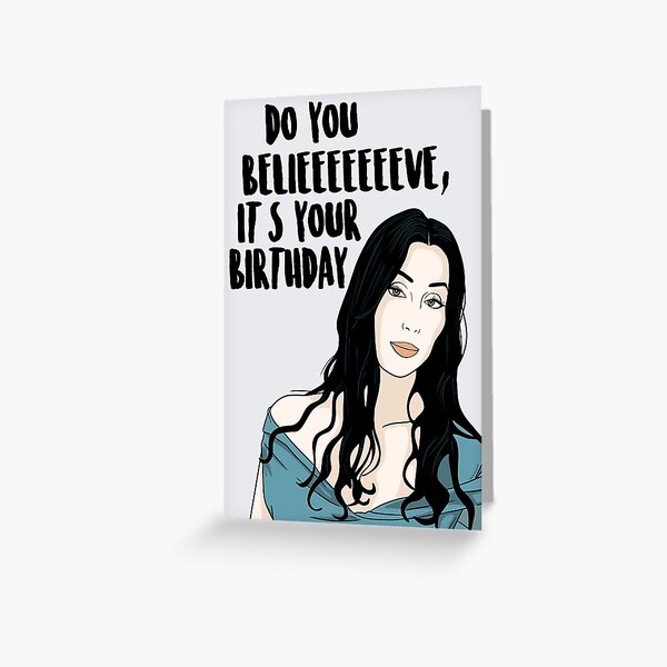Item preview, Cher - Do You Believe It's Your Birthday designed and sold by PopShopDesignFR.