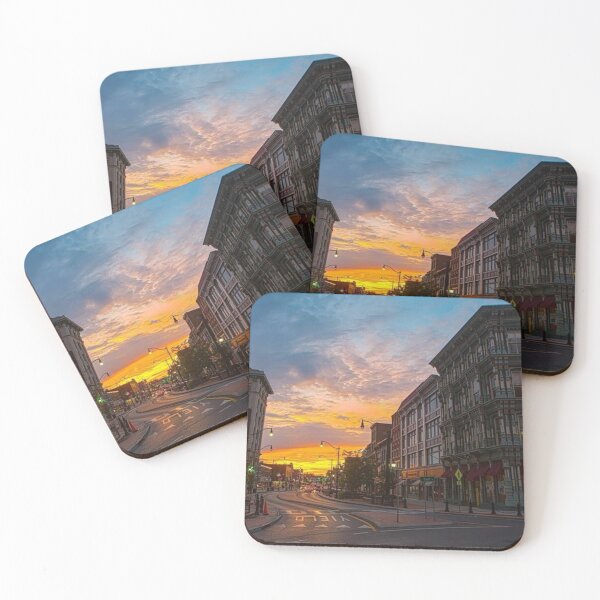 Item preview, downtown binghamton at dusk designed and sold by AHAVA STUDIOS.