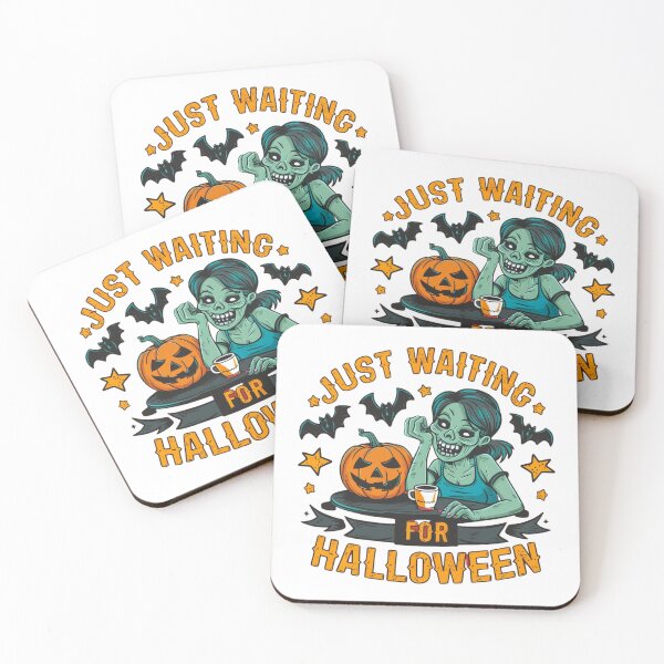 Item preview, Just Waiting for Halloween - Zombie Coffee Lover Design designed and sold by ibobo4656.