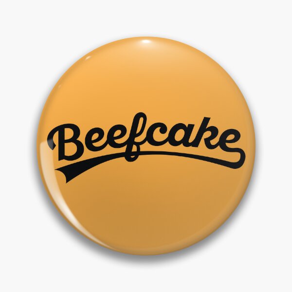 Item preview, Vintage Beefcake text in black designed and sold by gayishdesign.