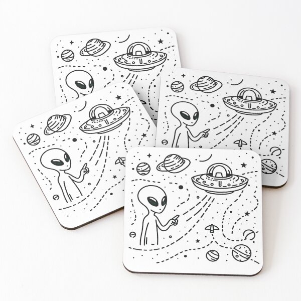 Item preview, Aliens travel the universe designed and sold by yumi86.