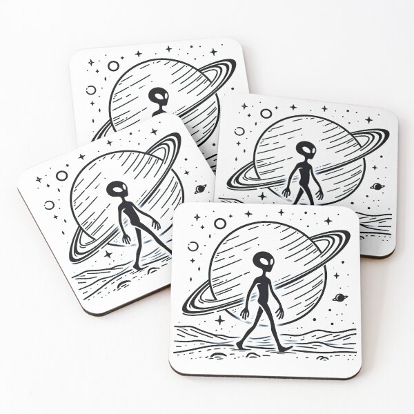 Item preview, Aliens travel the universe designed and sold by yumi86.