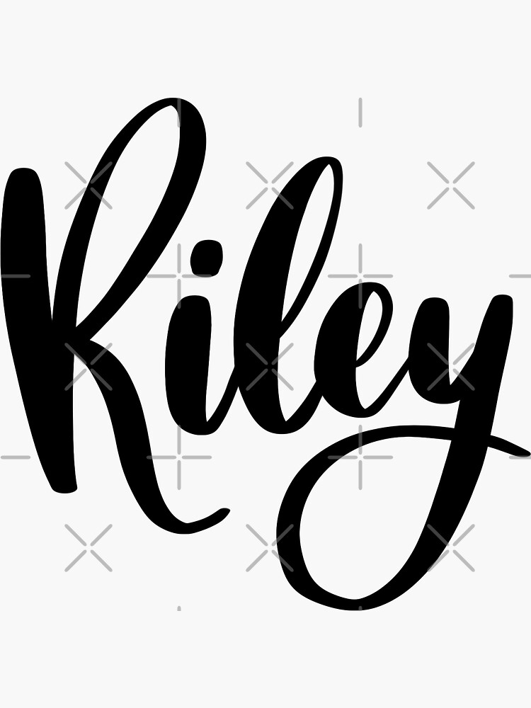 Riley Female Name - Beautiful Handwritten Lettering Modern Calligraphy Text  Stock Vector - Illustration of signature, letter: 207793652