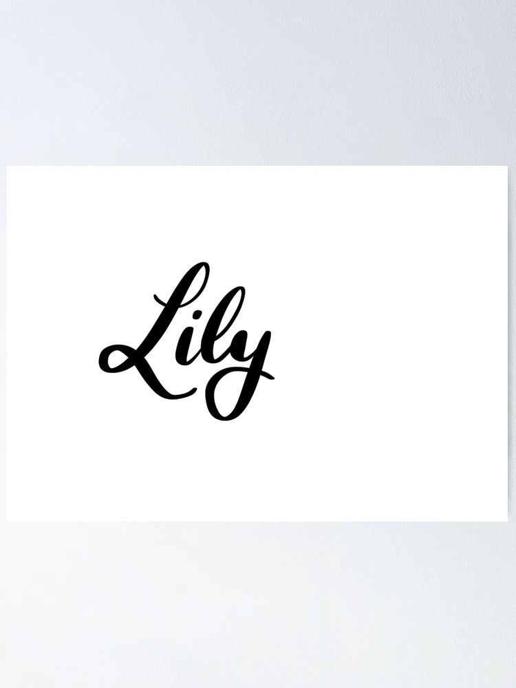 Her Name Is Lily Calligraphy Notebook