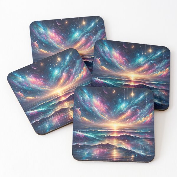 Item preview, Oceanic Cosmos - Surreal Night Sky Reflection designed and sold by Craftrix.