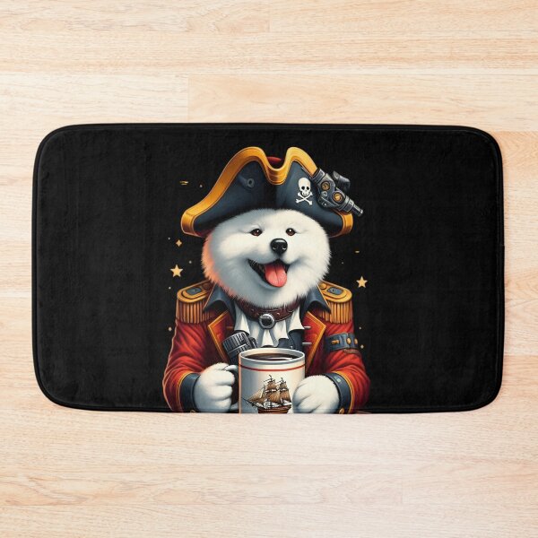 Item preview, Pirate Samoyed Dog funny vintage t-shirts designed and sold by PAVOXAR.