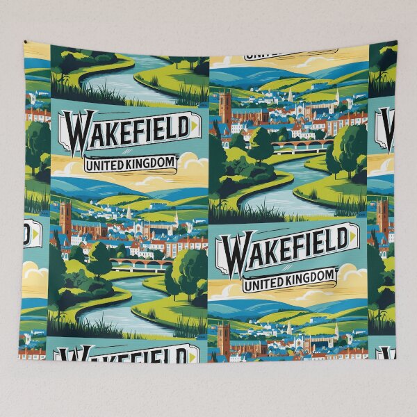 Item preview, Wakefield United Kingdom Vintage Travel Tourism  designed and sold by TravelersGems.