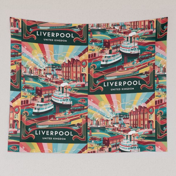 Item preview, Liverpool United Kingdom Vintage Travel Tourism  designed and sold by TravelersGems.