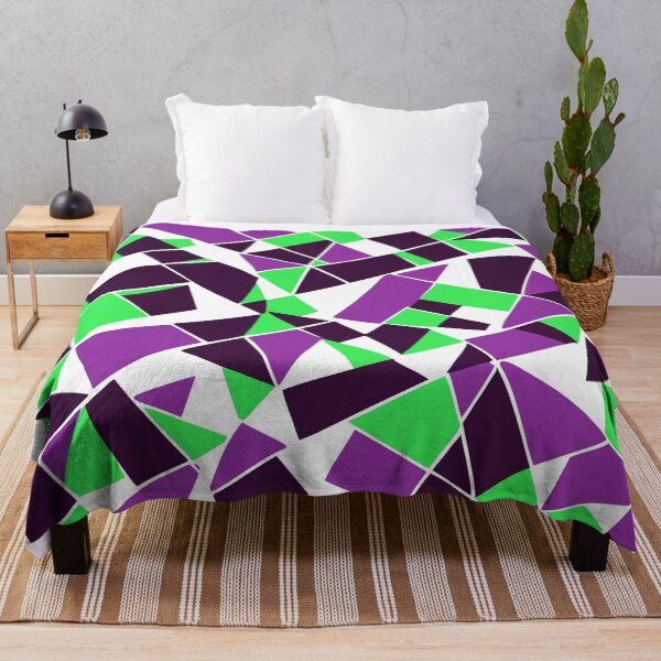 Item preview, Geodesic Geometric Abstract Art 4 Lilac Purple Green designed and sold by taiche.