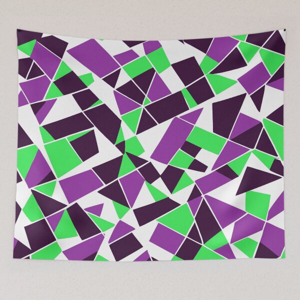 Item preview, Geodesic Geometric Abstract Art 4 Lilac Purple Green designed and sold by taiche.
