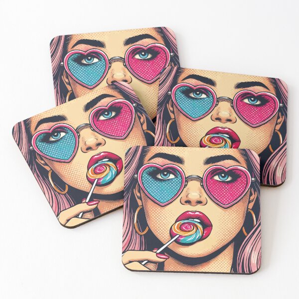 Item preview, woman with lollipop designed and sold by PixelStyleShop.