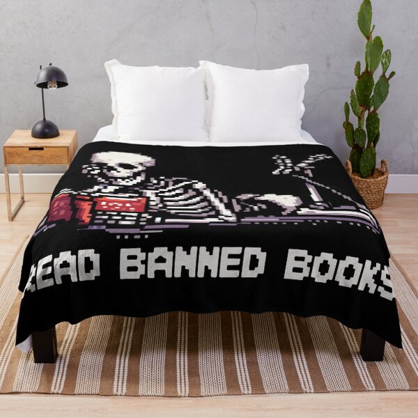 Item preview, Leer libros prohibidos Esqueleto designed and sold by TomFrontierArt.