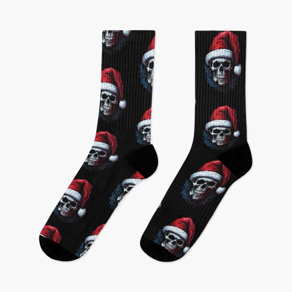 Item preview, A skull with Santa Claus’s hat  designed and sold by Ninonova-shop.