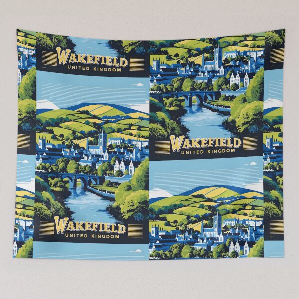 Item preview, Wakefield United Kingdom Vintage Travel Tourism  designed and sold by TravelersGems.