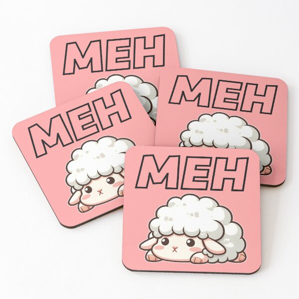 Item preview, Meh - The Cute Boring Sheep designed and sold by The magic  Yellow bus.