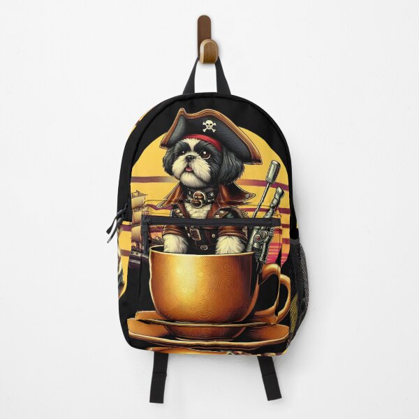 Item preview, Pirate Shih tzu Dog funny vintage t-shirts designed and sold by PAVOXAR.