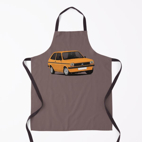 Item preview, Cornering Fiesta Mk1 - orange - black stripes designed and sold by knappidesign.