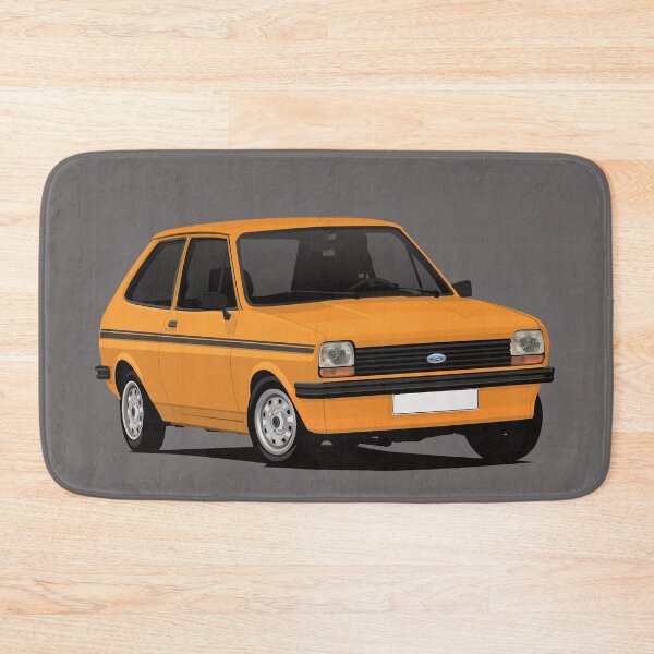 Item preview, Cornering Fiesta Mk1 - orange - black stripes designed and sold by knappidesign.