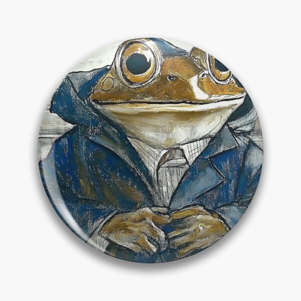 Item preview, Frog in a raincoat designed and sold by PricklyPeanut.