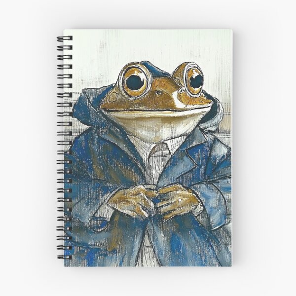 Item preview, Frog in a raincoat designed and sold by PricklyPeanut.