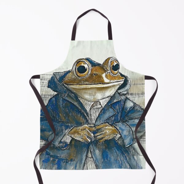 Item preview, Frog in a raincoat designed and sold by PricklyPeanut.