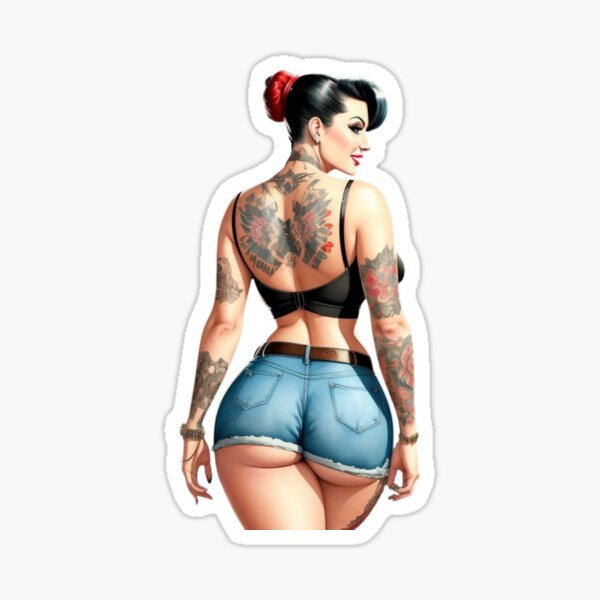Item preview, Hot Inked Rockabilly Girl designed and sold by VDDDesign.