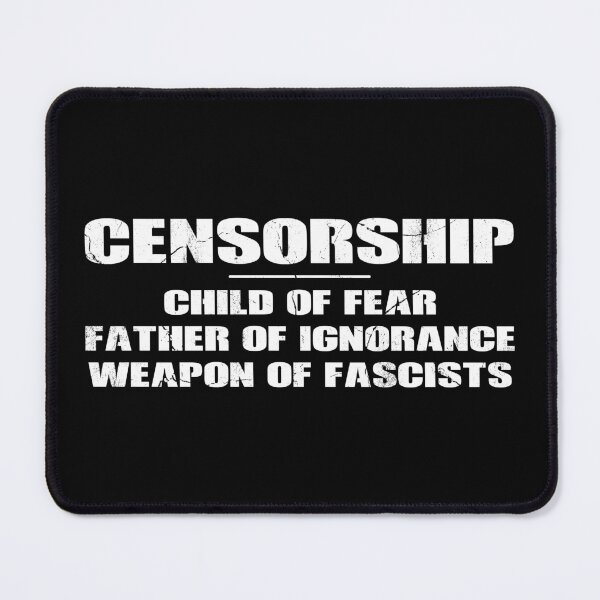 Item preview, Censorship Anti-Censorship designed and sold by NicGrayGraphic.