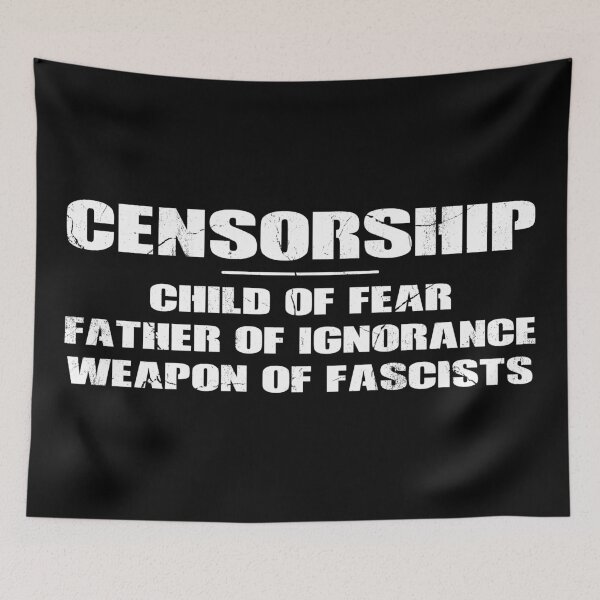 Item preview, Censorship Anti-Censorship designed and sold by NicGrayGraphic.
