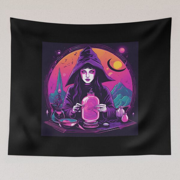 Item preview, Mystical Witchcraft & Magic: Surrealism & Synthwave Fusion D19 designed and sold by pixelandcrafted.