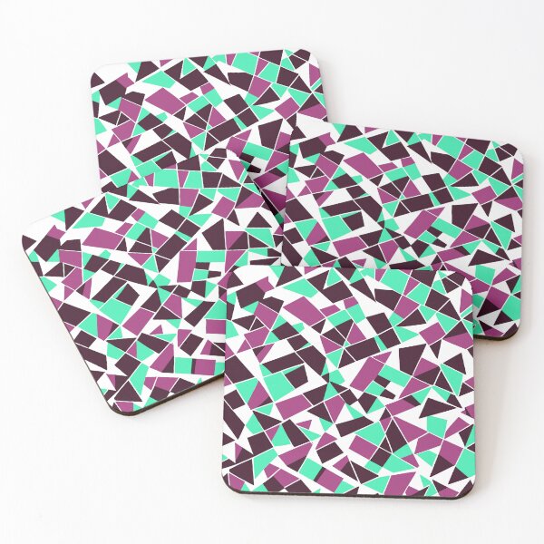 Item preview, Geodesic Geometric Abstract Art 5 Maroon Magenta Aqua designed and sold by taiche.
