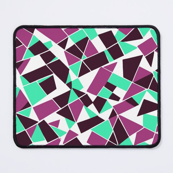 Item preview, Geodesic Geometric Abstract Art 5 Maroon Magenta Aqua designed and sold by taiche.