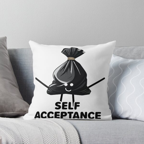 Item preview, Self Acceptance Character funny sticker designed and sold by The-Floral-One.