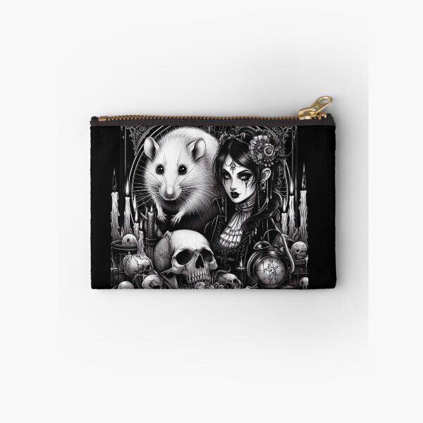Item preview, White rat with goth girl  designed and sold by BatsAndRats.