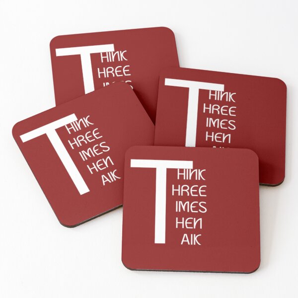 Item preview, Think three times then talk. designed and sold by Jimmybyjimmy.