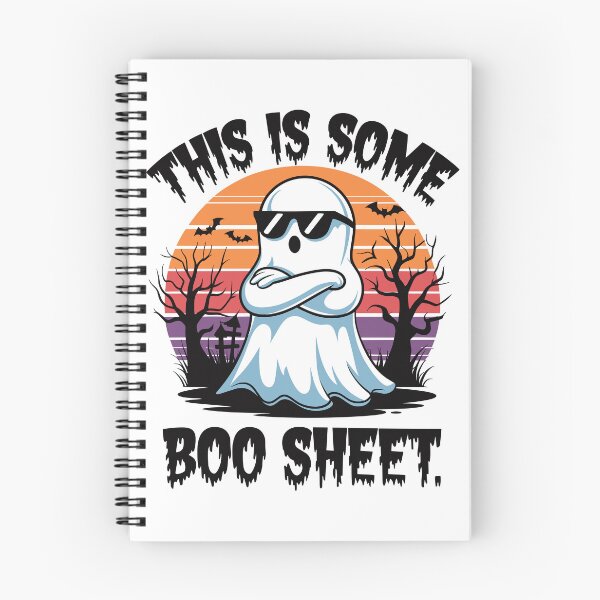 Item preview, Cool Ghost This Is Some Boo Sheet Halloween Pun Design designed and sold by Inspire-DuDe.