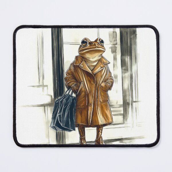 Item preview, Frog in a raincoat designed and sold by PricklyPeanut.
