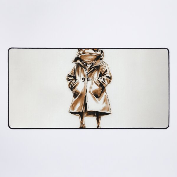 Item preview, Frog in a trench coat designed and sold by PricklyPeanut.