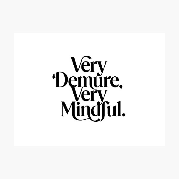 Item preview, very demure, very mindful classy trendy cute designed and sold by RedCircleArt.