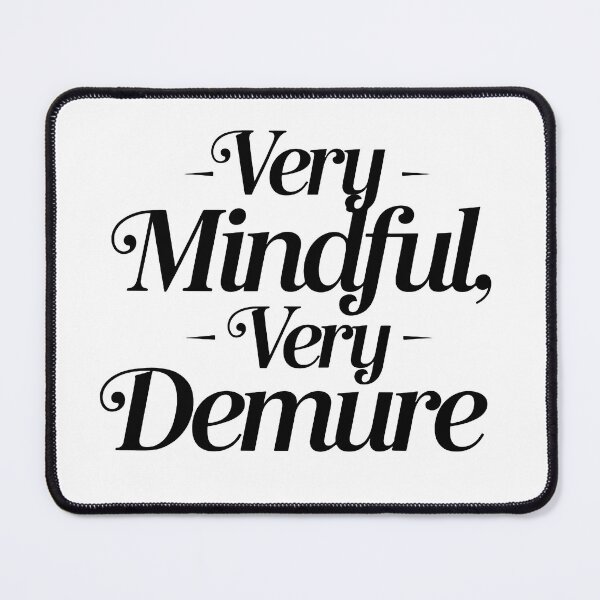 Item preview, very demure, very mindful classy trendy cute designed and sold by RedCircleArt.