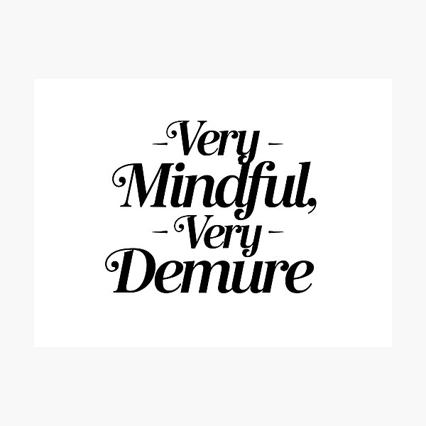 Item preview, very demure, very mindful classy trendy cute designed and sold by RedCircleArt.