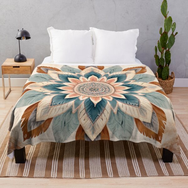 Item preview, Boho Mandala Textured Pattern designed and sold by BirdsnStuff.