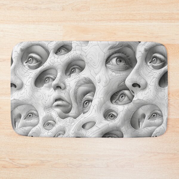 Item preview, Optical Illusions MC Escher Pencil Drawing Eyes designed and sold by xxEJxx.