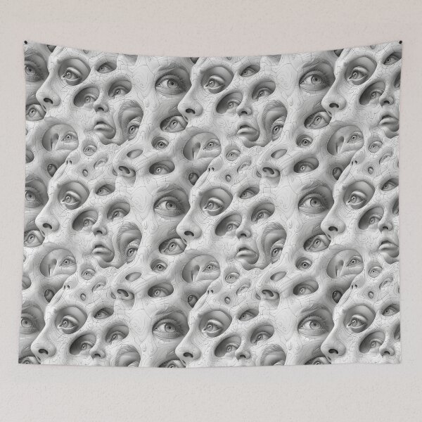 Item preview, Optical Illusions MC Escher Pencil Drawing Eyes designed and sold by xxEJxx.
