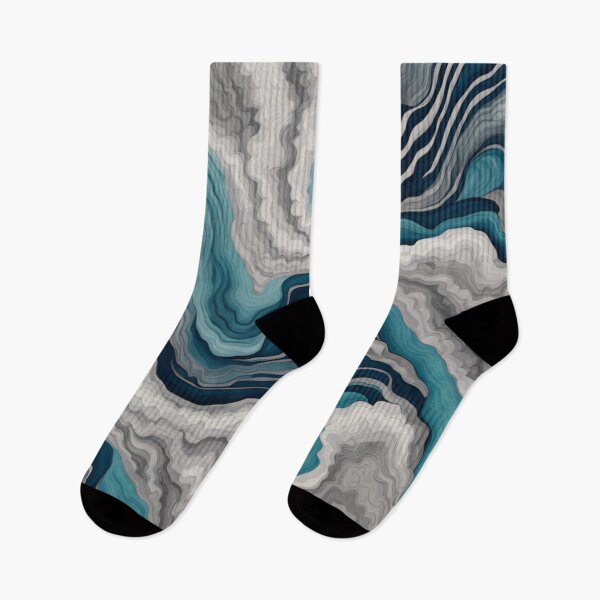 Item preview, Ocean Waves Geode Pattern designed and sold by BirdsnStuff.