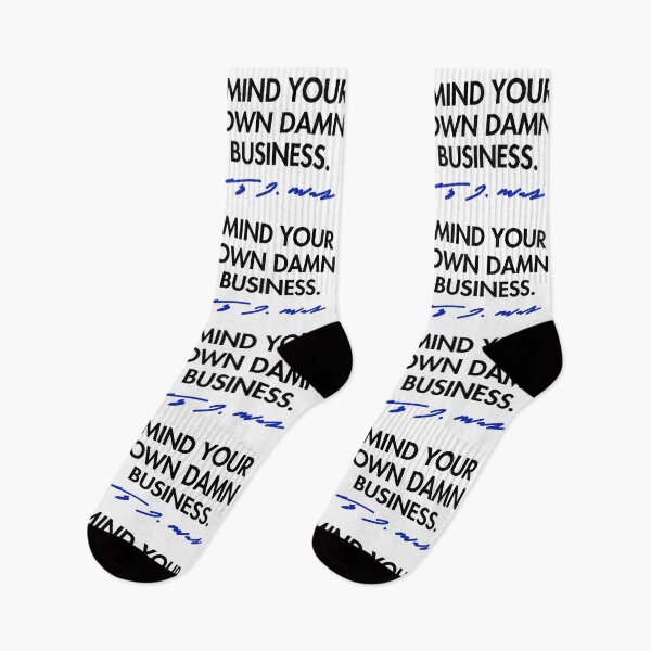 Artikelvorschau, Mind your own damn business - Tim Walz (blue signature) entworfen und verkauft von Thelittlelord.