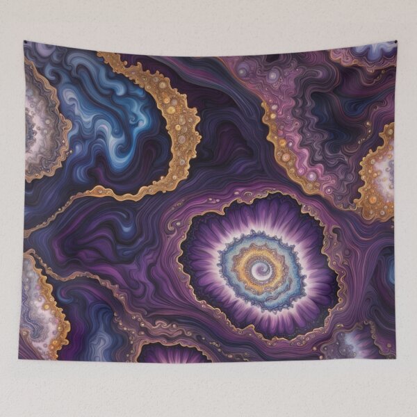 Item preview, Purple Cosmic Geode Swirl designed and sold by BirdsnStuff.